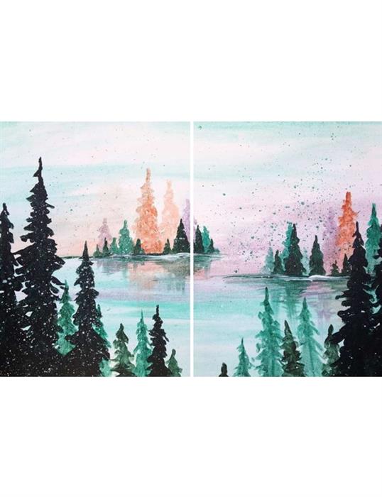 Watercolor Woodlands